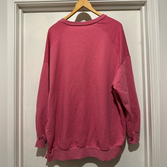 For Love & Lemons Lightweight Alex Sweatshirt in Pink Medium - Picture 5 of 8